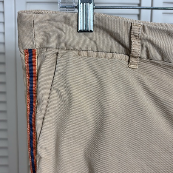 Nili Lotan East Hampton Desert Sand Side Stripe Chino Pants Size 8 - Picture 9 of 16